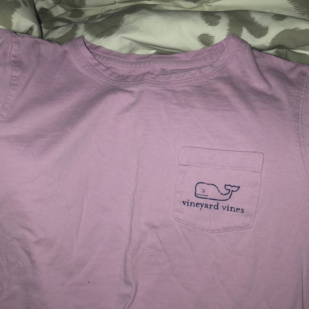 Vineyard Vines woman’s purple whale tee
